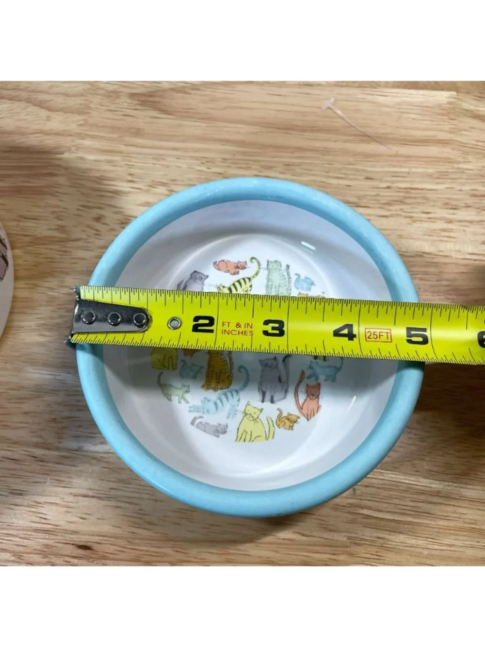 Cat Town Ceramic Feeding Dish Bowl Large Small Size Cute Colorful Whimsical